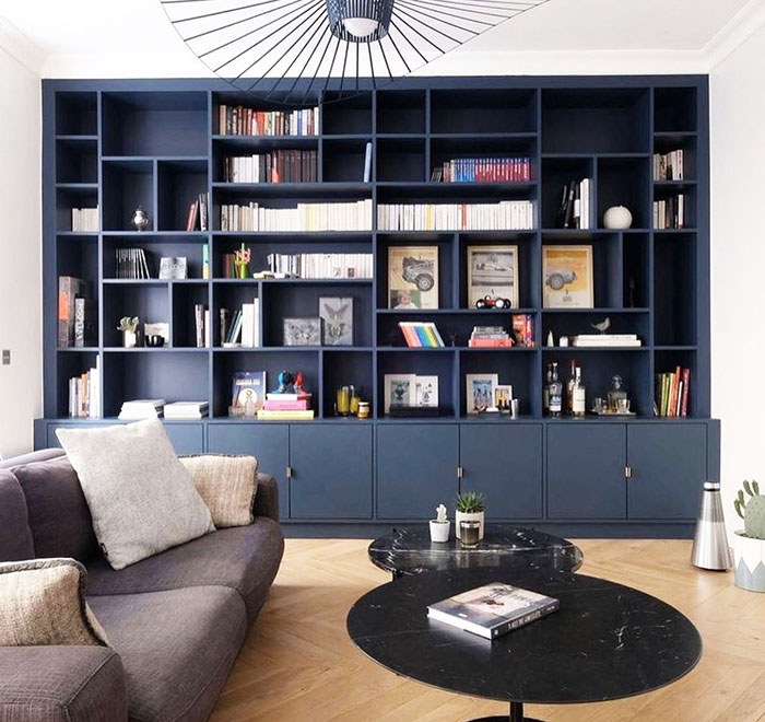 Kệ sách gỗ phòng khách đẹp